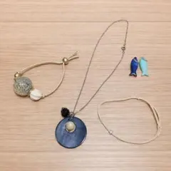 アクセサリー　おまとめ　ブレスレット　ネックレス　チャーム　５点セット♪