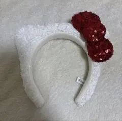 ユニバ キティ カチューシャ スパンコール