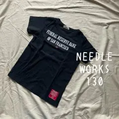 ニードルワークス 130 Tシャツ 黒 ブラック 半袖のサムネイル