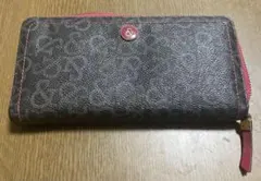 【即日発送】ブラック ピンキー&ダイアン ラウンド ファスナー 長財布 ロゴ