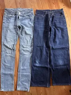 デニムパンツ 2本セット 64cm 58.5cm