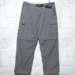 GU ジーユー コンバーチブルワイドカーゴパンツ グレー XL