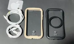 iFace iPhoneSEケース 2色セット 充電ケーブル付き