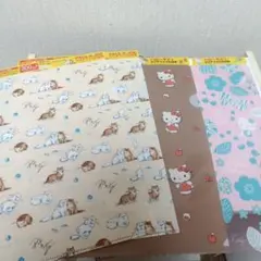 ゼクシィ　PAUL & JOE ハローキティ クリアファイル 3種4枚セットのサムネイル