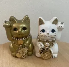 スワロフスキー招き猫 埋め込みデコレーション ブランドPiearth