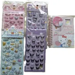 キティ シール帳+シール4枚セット サンリオ 立体 シール 3D 新品