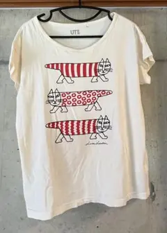 猫イラスト Tシャツ 半袖 Lサイズ