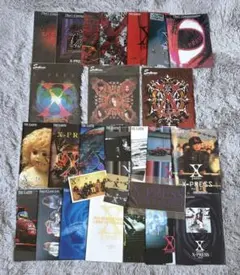 ① X JAPAN ファンクラブ　会報　24冊セットX-PRESS 会員証　他