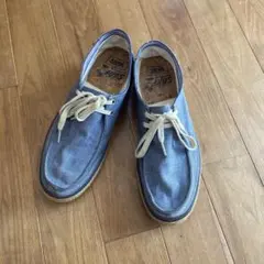 vans デニムブルー スリッポン 靴