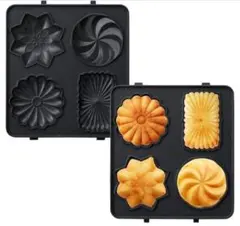 ブールーノ ワッフルメーカー プレート 4種デザイン 焼き型のサムネイル