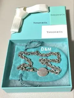 美品　リターン　トゥ　ティファニー　オーバル　タグ　チョーカー　シルバー　925