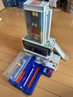 中古品★プラレール のぼってくだって立体交差　メガ駅ビル
