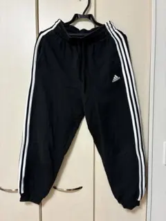 値下げ！adidas ブラック ジャージ ラインパンツ