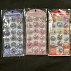 【正規品】カプセルポップシール 3点セット ハローキティ クロミ マイメロディ