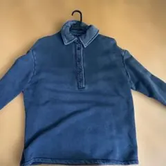ZARA ダークブルー ポロシャツ