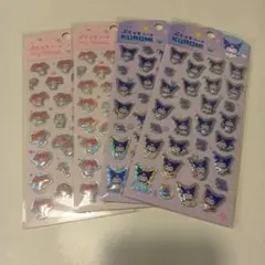 正規品　メロクロ　ぷくっとシール　マイメロ　クロミ　サンリオ　ダイソー