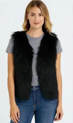 Abercrombie & Fitch ブラック ベスト S