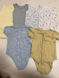 UNIQLO 西松屋　夏物肌着６枚セット　メッシュタンクトップ　半袖でロンパース