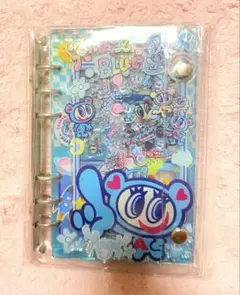 0時まで限定☆エンジェルブルー　シール帳　バインダー　シャカシャカ　A6