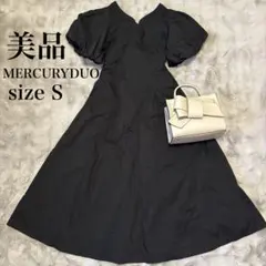 【美品】MERCURYDUO マーキュリーデュオ 黒 ロングワンピース S