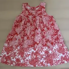 babyGap 赤と白ドット柄 ワンピース 12-18ヶ月