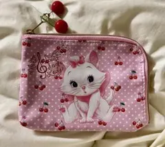 DISNEYマリー チェリー柄ポーチ Cute ! SALE