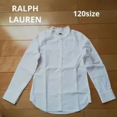 ★RALPH LAUREN 　キッズ　ブラウスシャツ 白120サイズ　入園　入学