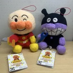 アンパンマン　バイキンマン　ころふわぬいぐるみ