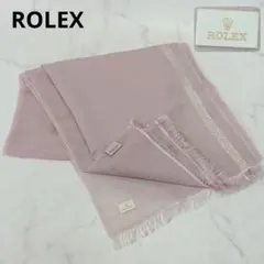 未使用極美品✨ロレックス ROLEX カシミア シルク ストール ピンクのサムネイル