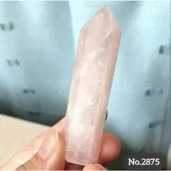 【No.2875】ローズクォーツ　六角柱　ポイント　天然石　パワーストーン