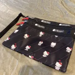 美品　レスポートサック×ハローキティ 限定 コラボ ポーチ　2段⭐︎