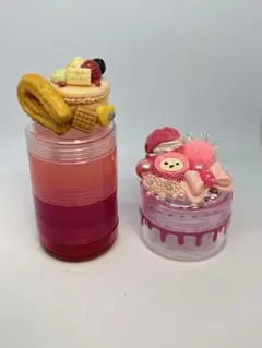 デコ☆スイーツ小物入れ2個セット☆ピンク系