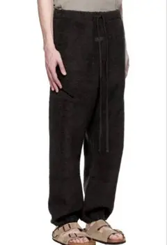 ESSENTIALS シェルパ フリースパンツ ブラック XS ボアパンツ