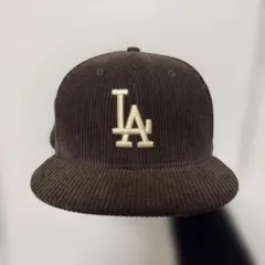 New Era LA コーデュロイキャップ ダークブラウン　59fifty
