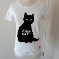 BEAMS T 黒猫デザイン Tシャツ XS ホワイトのサムネイル