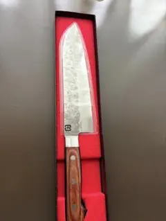 馬場豊島　高級　御料理包丁　三徳包丁　槌目　洋包丁　包丁　調理器具　元箱付き 馬場豊島 高級 御料理包丁 三徳包丁 槌目 洋包丁 包丁 調理器具 元箱