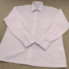 SanRemoa ホワイト 長袖シャツ M　ワイシャツ　中学生