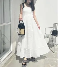 FRAY I.D ワイドストラップフレアワンピース