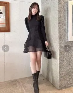 dazzlin ダズリン バックリボンパワショルミニコルセットワンピース