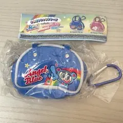 【匿名配送】ナルミヤ ミニエナメルバッグ マスコット エンジェルブルー　ポーチ
