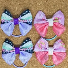 グログランリボン ヘアゴム 和柄③