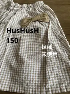 【HusHusH】150cm ギンガムチェック ショートパンツ キュロット