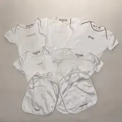 Bonpoint 肌着5枚、スタイ2枚セット