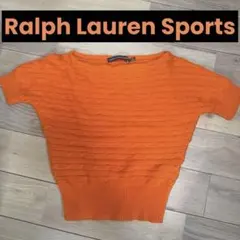 RALPH LAUREN SPORT 半袖ニット XS オレンジ