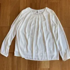 GLACIER ホワイト長袖ブラウス Mサイズ