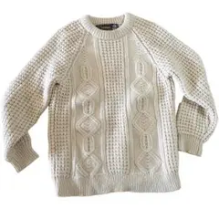 ま*こ様 【上質】90s アイルランド製 CORNEL フィッシャーマン セータ