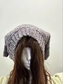 手編みニット帽