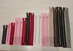YKKファスナー25cm.20cm.16cm.12cm.10cm 17本セット