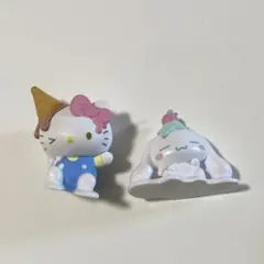 サンリオ ガチャ とろりーん マスコット キティ　シナモロール