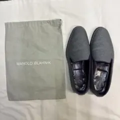 最終値下げ！MANOLO BLAHNIKスリッポン - メルカリ